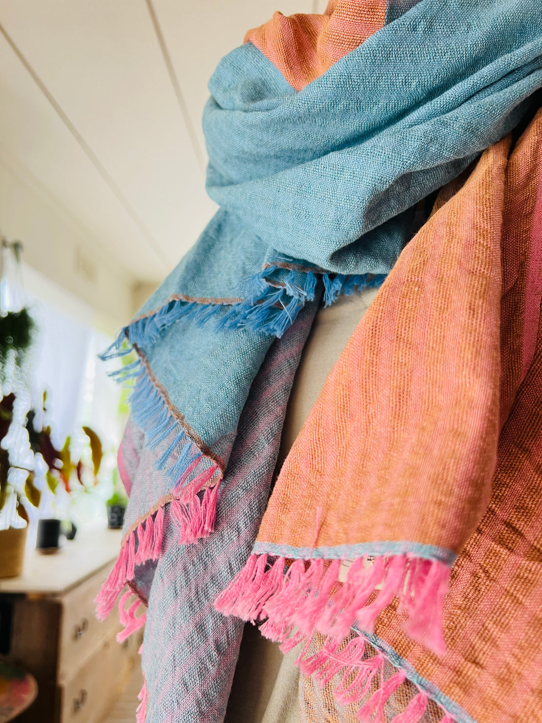 NEW ＊KRAMA0660-Pink_Blue-XXL