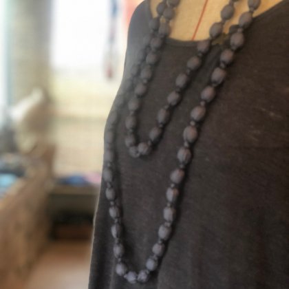Silk beads belt/neckless -GR